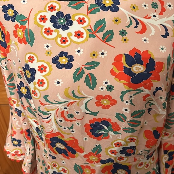 Floral Bell Sleeve Dress - Picture 2 of 7